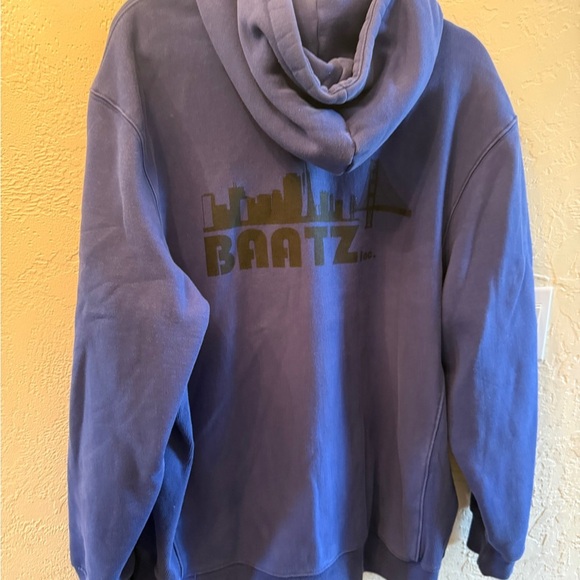 Baatz Blue Full Zip-Up Hoodie Sweatshirt Men’s Sz XXL - Picture 5 of 14